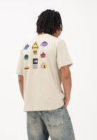 THE NORTH FACE T-shirt a manica corta Icon Celebration Regular beige da uomo NF0A8GASDOM1 . THE NORTH FACE 