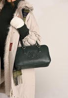 ARMANI EXCHANGE Borsa a spalla verde da donna con ricamo logo XW001566AF15634 U7304 ARMANI EXCHANGE 