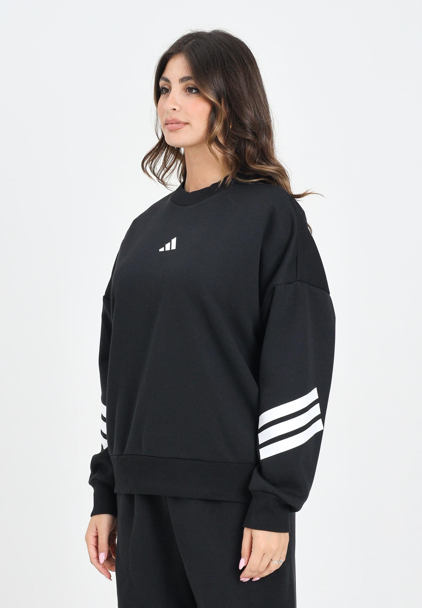 ADIDAS PERFORMANCE Felpa girocollo Future Icons nera da donna JE0203  ADIDAS PERFORMANCE 