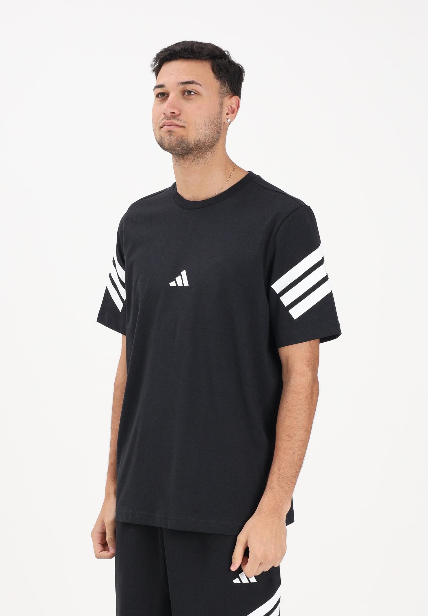 ADIDAS PERFORMANCE T-shirt a manica corta Future Icons 3-Stripes nera da uomo JD4877 . ADIDAS PERFORMANCE 