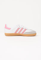 ADIDAS ORIGINALS Sneakers SAMBA OG bianche e rosa da bambina JQ2024 . ADIDAS ORIGINALS 
