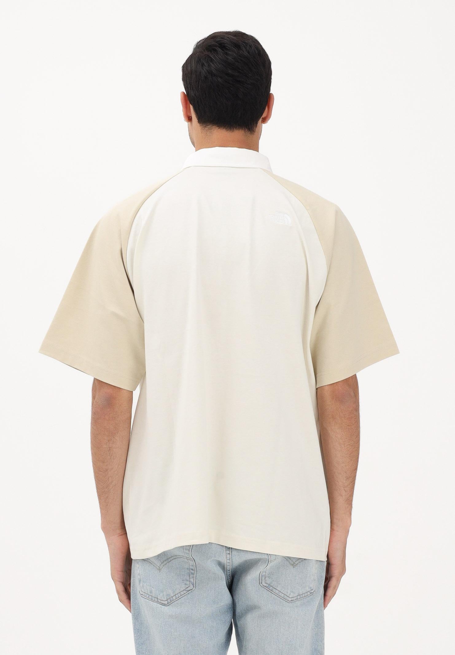 THE NORTH FACE Polo a manica corta Rugby beige per uomo e donna NF0A8GAVJN51 . THE NORTH FACE 
