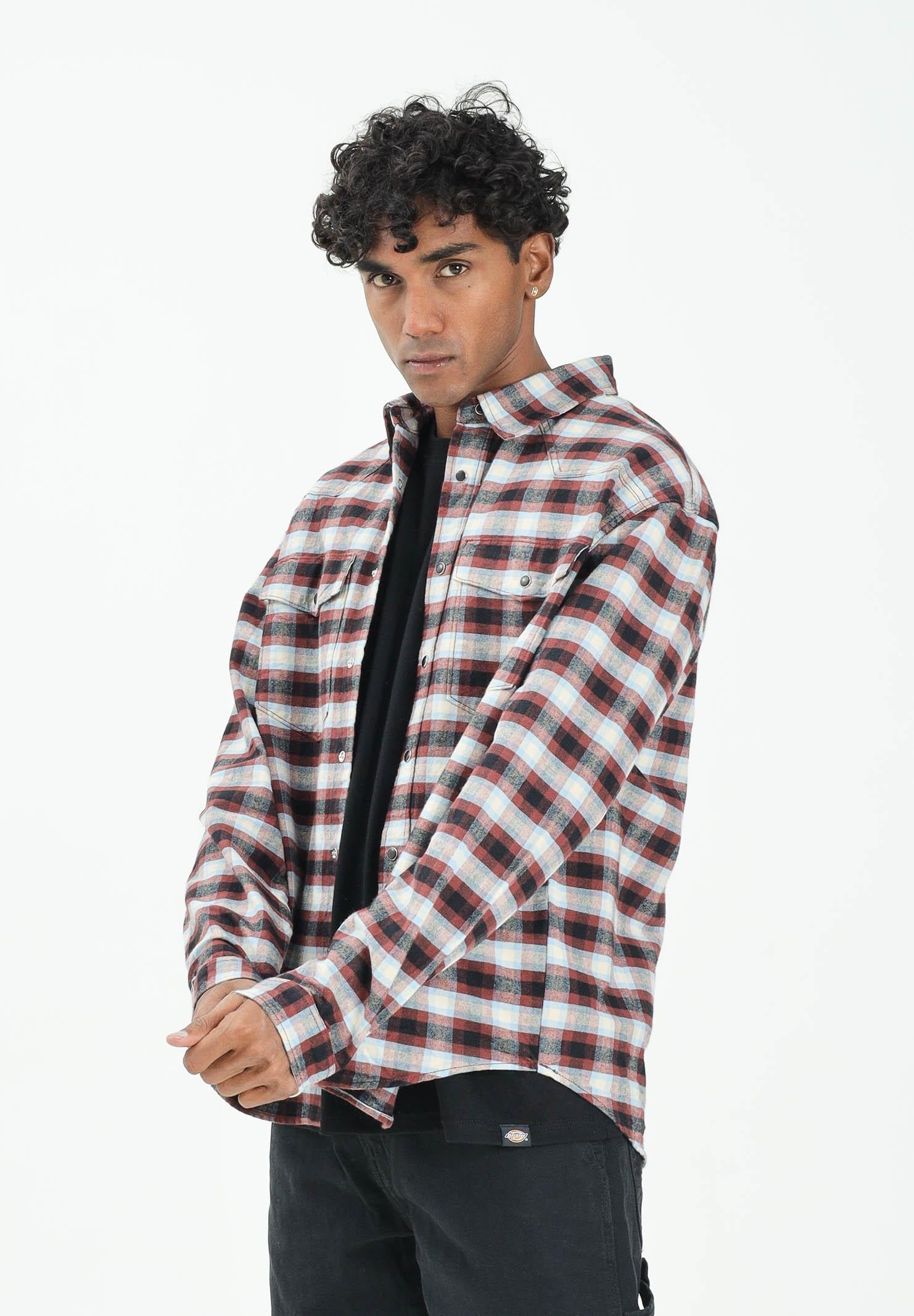 DICKIES Camicia a manica lunga JOHNSONVILLE nera da uomo DK0A87PWBLK1  DIckies 