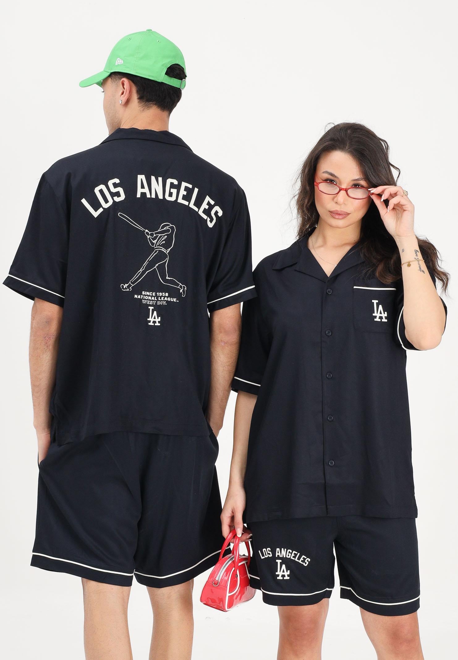 NEW ERA Camicia a manica corta LA Dodgers MLB Graphic Revere blu per uomo e donna 60856157 . NEW ERA 