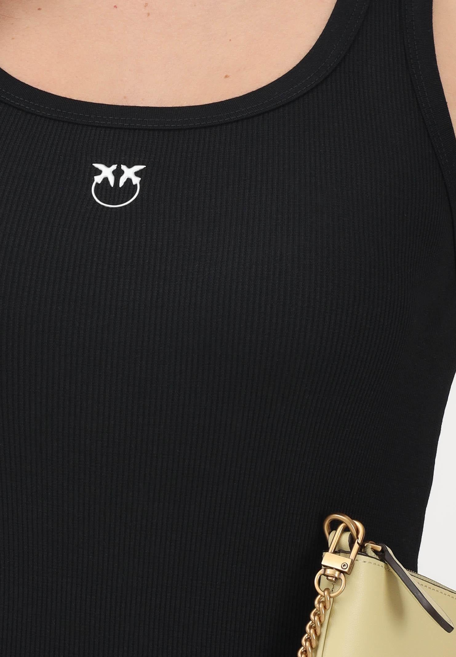 PINKO Canotta CALCOLATORE nera da donna 100807A338 Z99 PINKO 