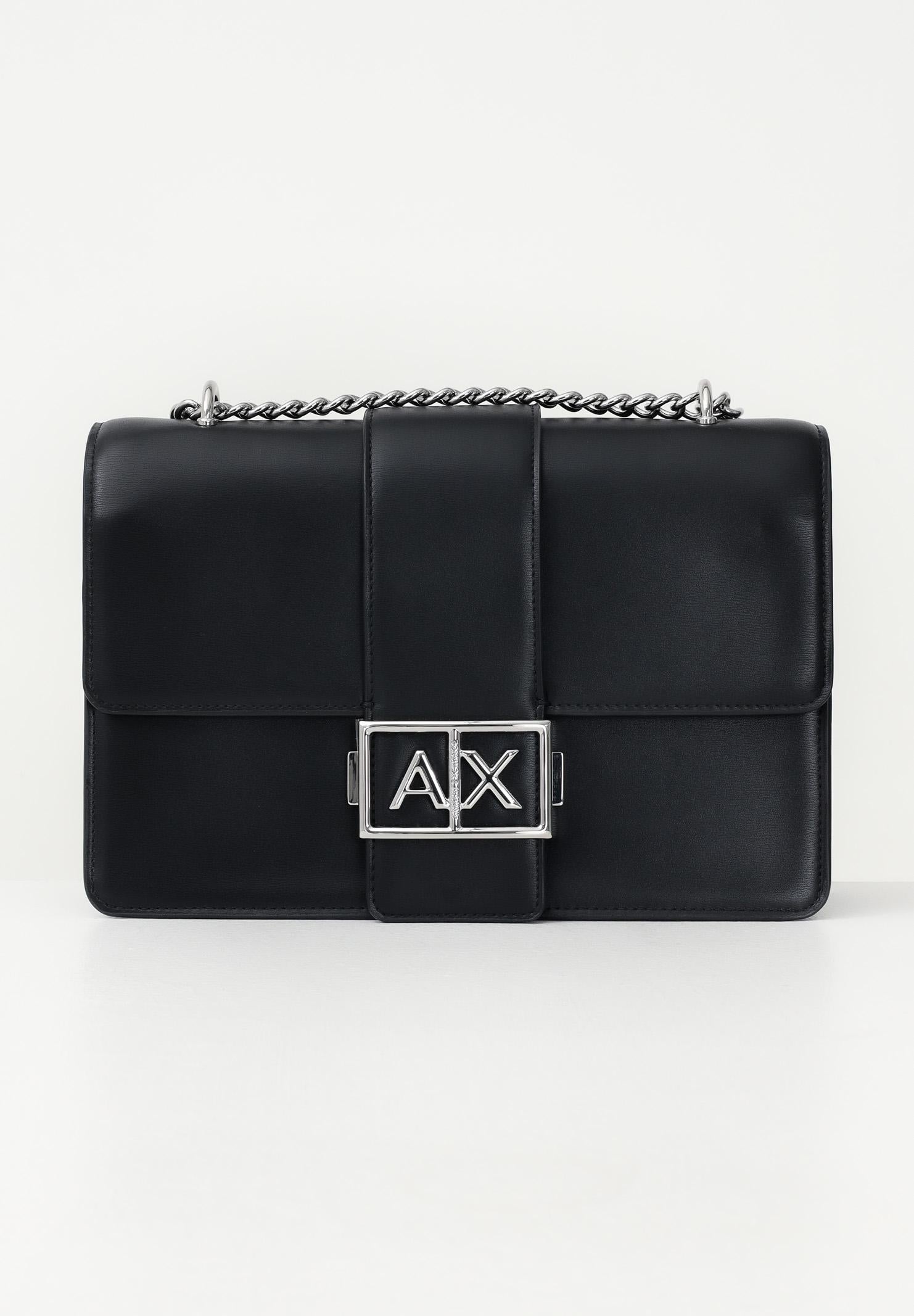 ARMANI EXCHANGE Borsa a tracolla nera da donna con logo XW000070AF12039 UC001 ARMANI EXCHANGE 
