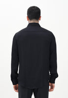 PATRIZIA PEPE Camicia a manica lunga nera da uomo 5C0310A093U K102 PATRIZIA PEPE 