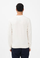 TOMMY HILFIGER Maglioncino girocollo panna da uomo con logo MW0MW39999 Z00 TOMMY HILFIGER 