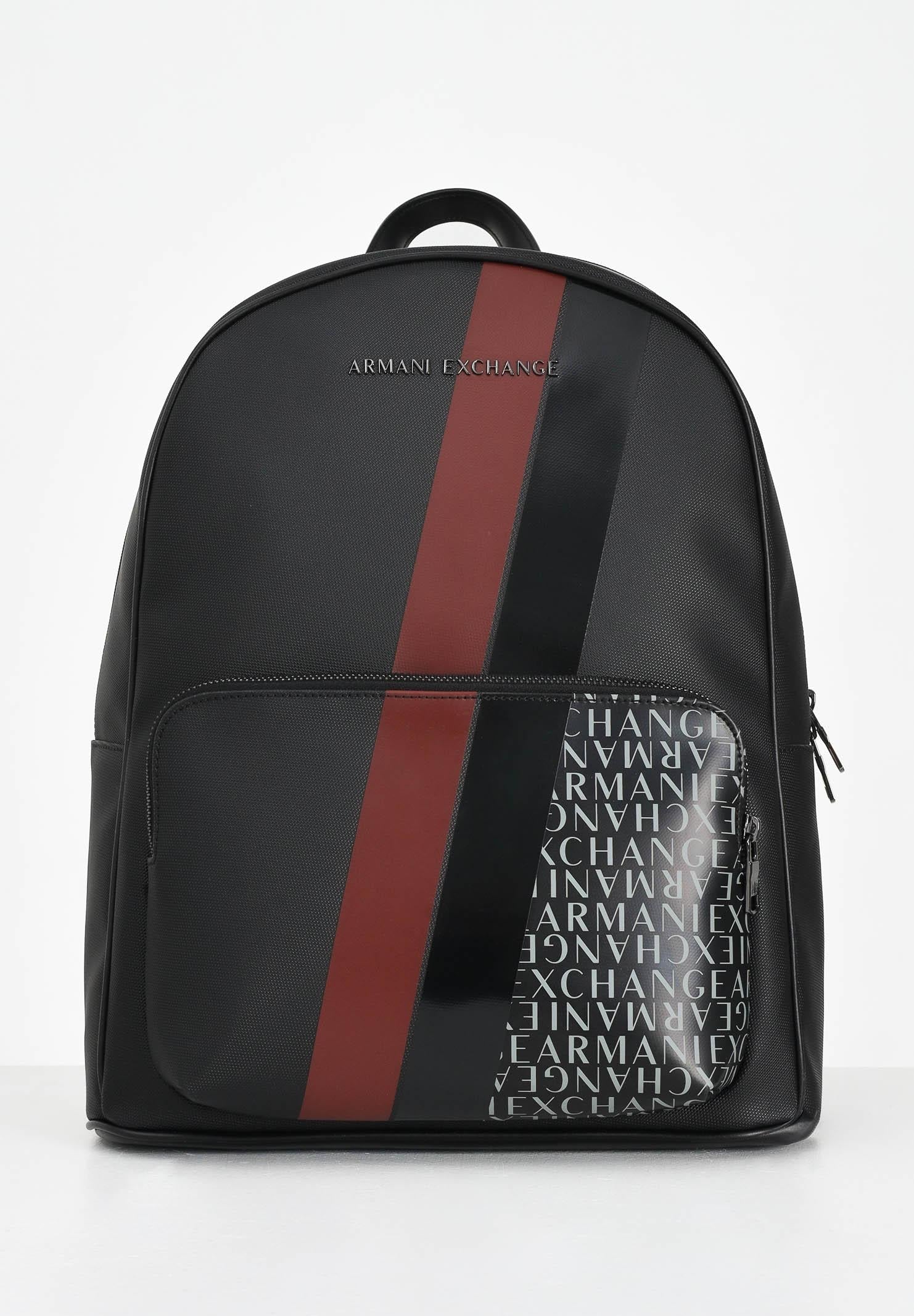 ARMANI EXCHNGE Zaino nero da uomo con motivo color block e logo XM000161AF11935 MC257 ARMANI EXCHANGE 