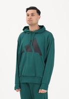 ADIDAS PERFORMANCE Felpa con cappuccio Essentials Big Logo verde da uomo JE8896 . ADIDAS PERFORMANCE 
