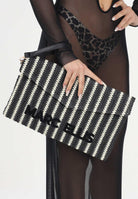 MARC ELLIS Pochette Buby Eivissa C nera e panna da donna BUBY-EIVISSA-C BLSA MARC ELLIS 