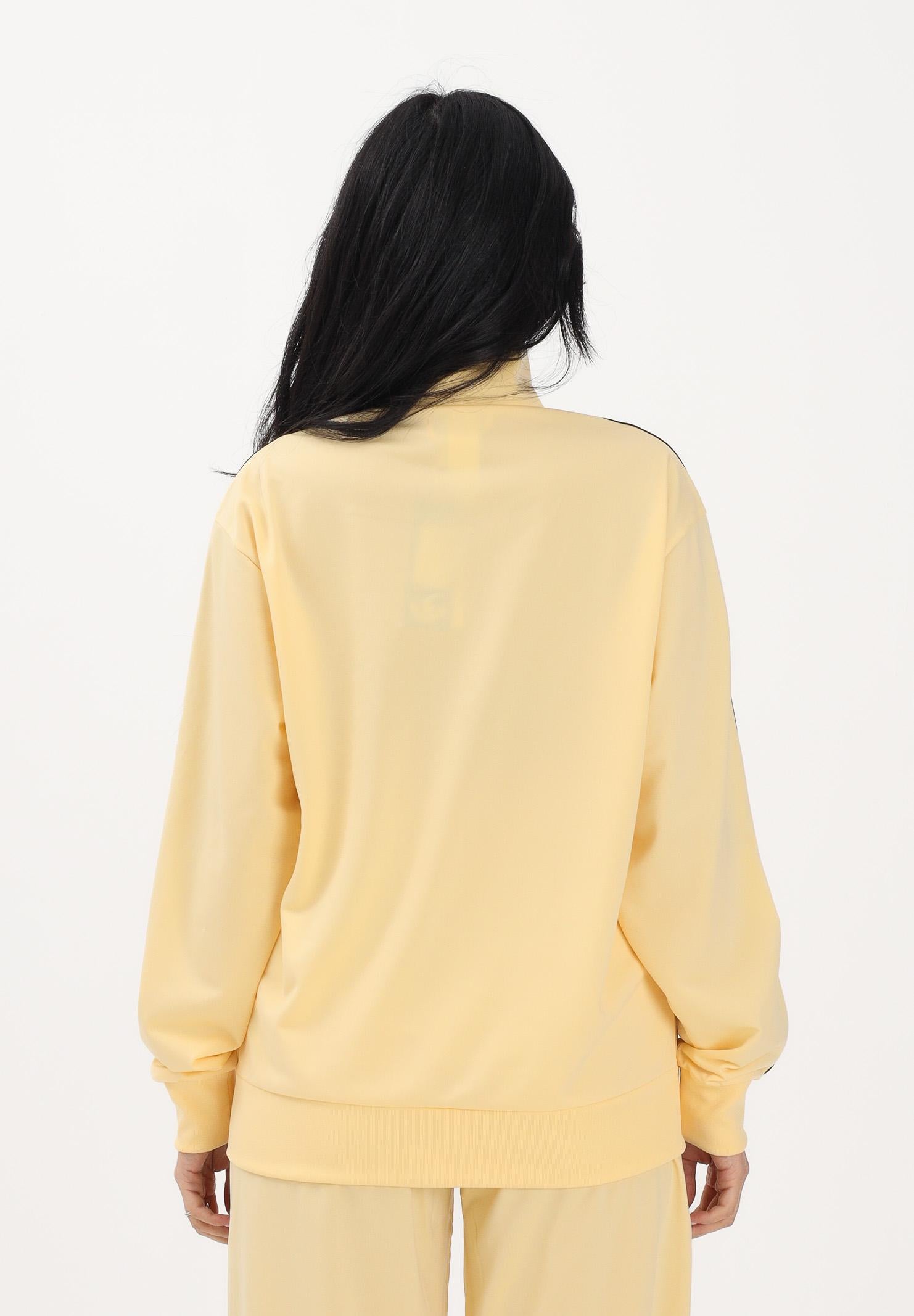 ADIDAS ORIGINALS Felpa con zip FB TT Loose gialla da donna KU8124 . ADIDAS ORIGINALS 
