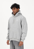 ADIDAS ORIGINALS Felpa con cappuccio Trefoil Essentials Loose grigia da uomo JV6057 . ADIDAS ORIGINALS 
