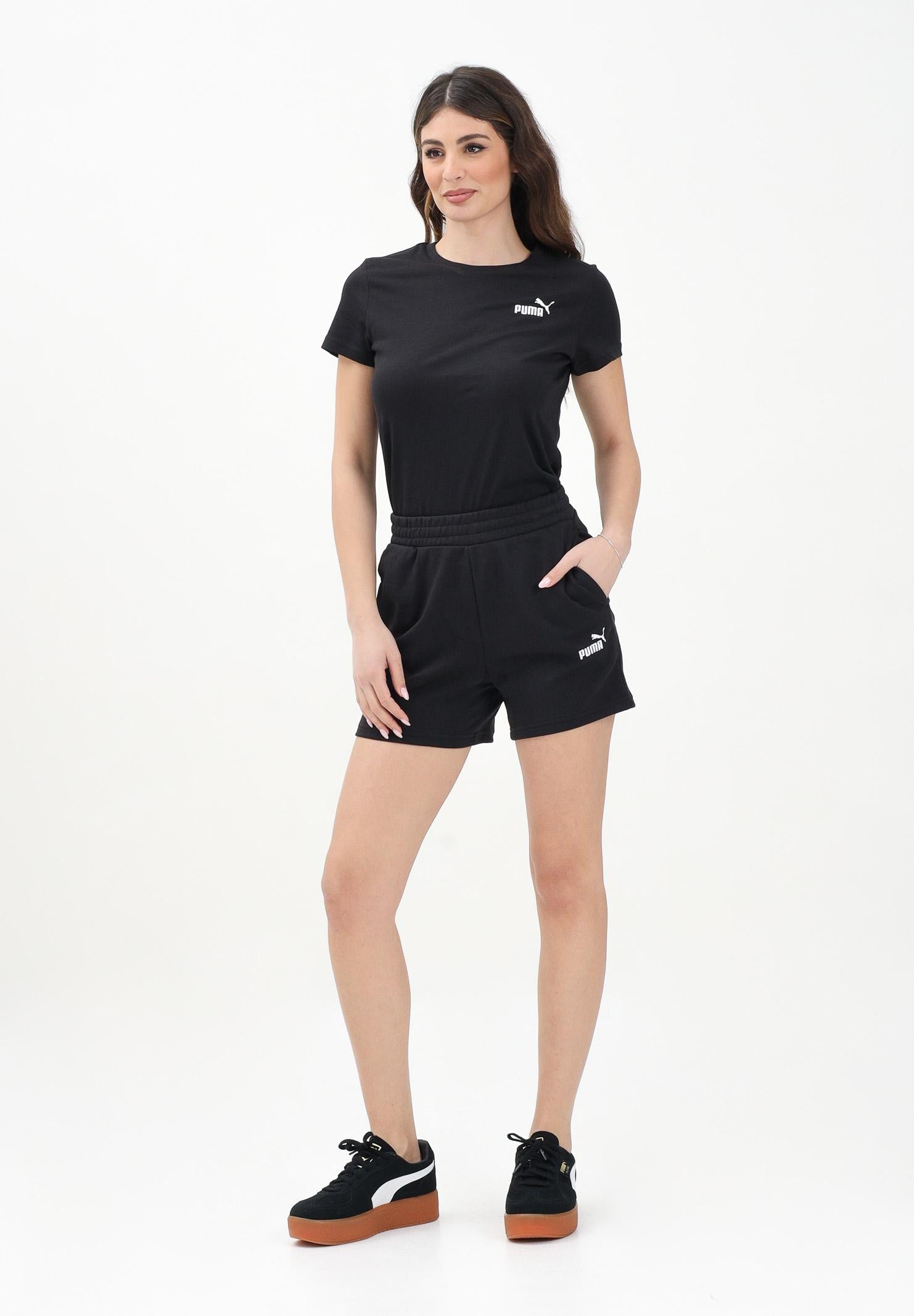 PUMA Shorts sportivo nero da donna con logo ESS N. 1 682440 01 PUMA 