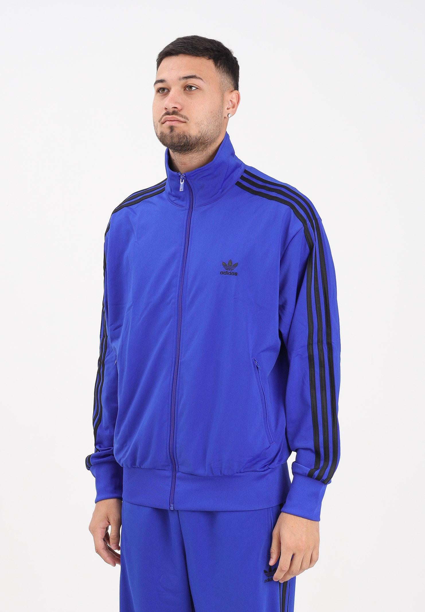ADIDAS ORIGINALS Felpa con zip adicolor Classics Firebird blu da uomo JY1346  ADIDAS ORIGINALS 
