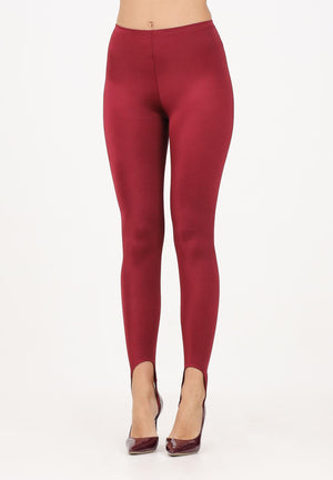 VICOLO Leggings bordeaux da donna con staffa alla caviglia UF0119 BO VICOLO 
