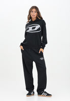 DIESEL Pantalone sportivo nero per donna, ragazzi e bambini con marchio Oval D J02457KYAQK K900 DIESEL 