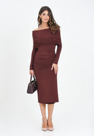 MAX MARA Abito midi bordeaux da donna 2526626051600 002 MAX MARA 