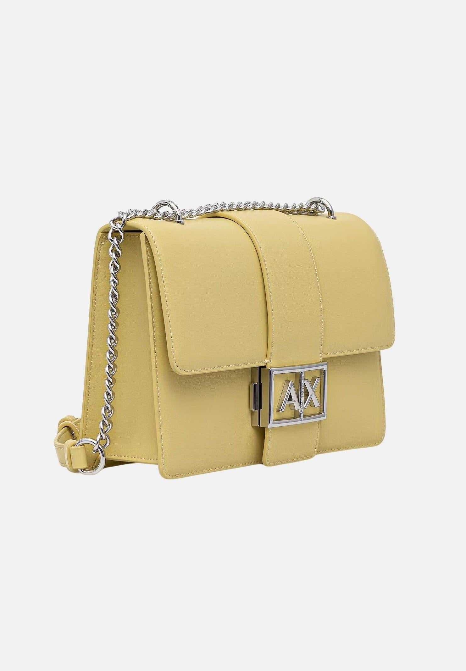 ARMANI EXCHANGE Borsa a tracolla gialla da donna con logo XW000070AF12039 U2149 ARMANI EXCHANGE 