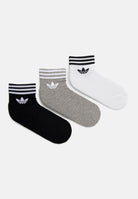 ADIDAS ORIGINALS Calzini (3 paia) Trefoil bianchi, grigi e neri per bambino e bambina HC9550 . ADIDAS ORIGINALS 