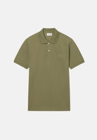 LACOSTE Polo a manica corta verde mimetico per uomo e donna con patch logo coccodirllo 1212 BMY LACOSTE 