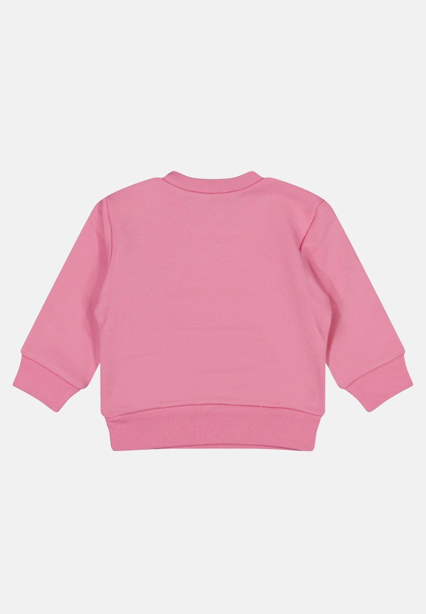 DSQUARED2 Felpa girocollo rosa da neonato con stampa logo DQ2860D0094 DQ321 DSQUARED2 