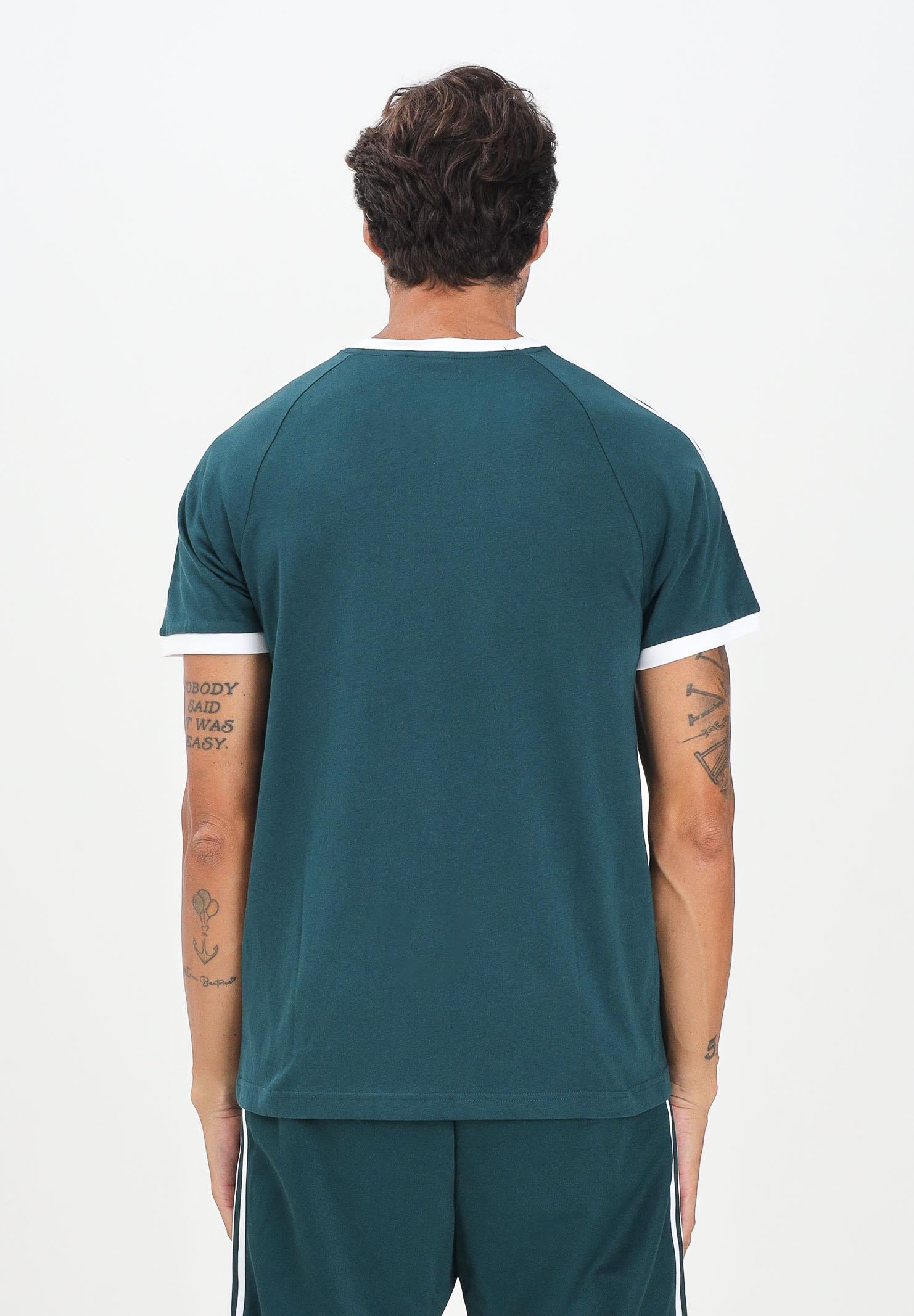 ADIDAS ORIGINALS T-shirt a manica corta Adicolor Classics 3-Stripes verde da uomo JY1374  ADIDAS ORIGINALS 