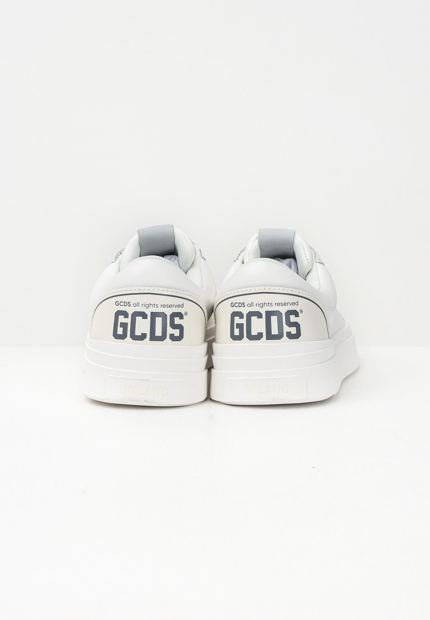 GCDS Sneakers bianche da uomo con stampa logo B1EU4202AB3 10 GCDS 