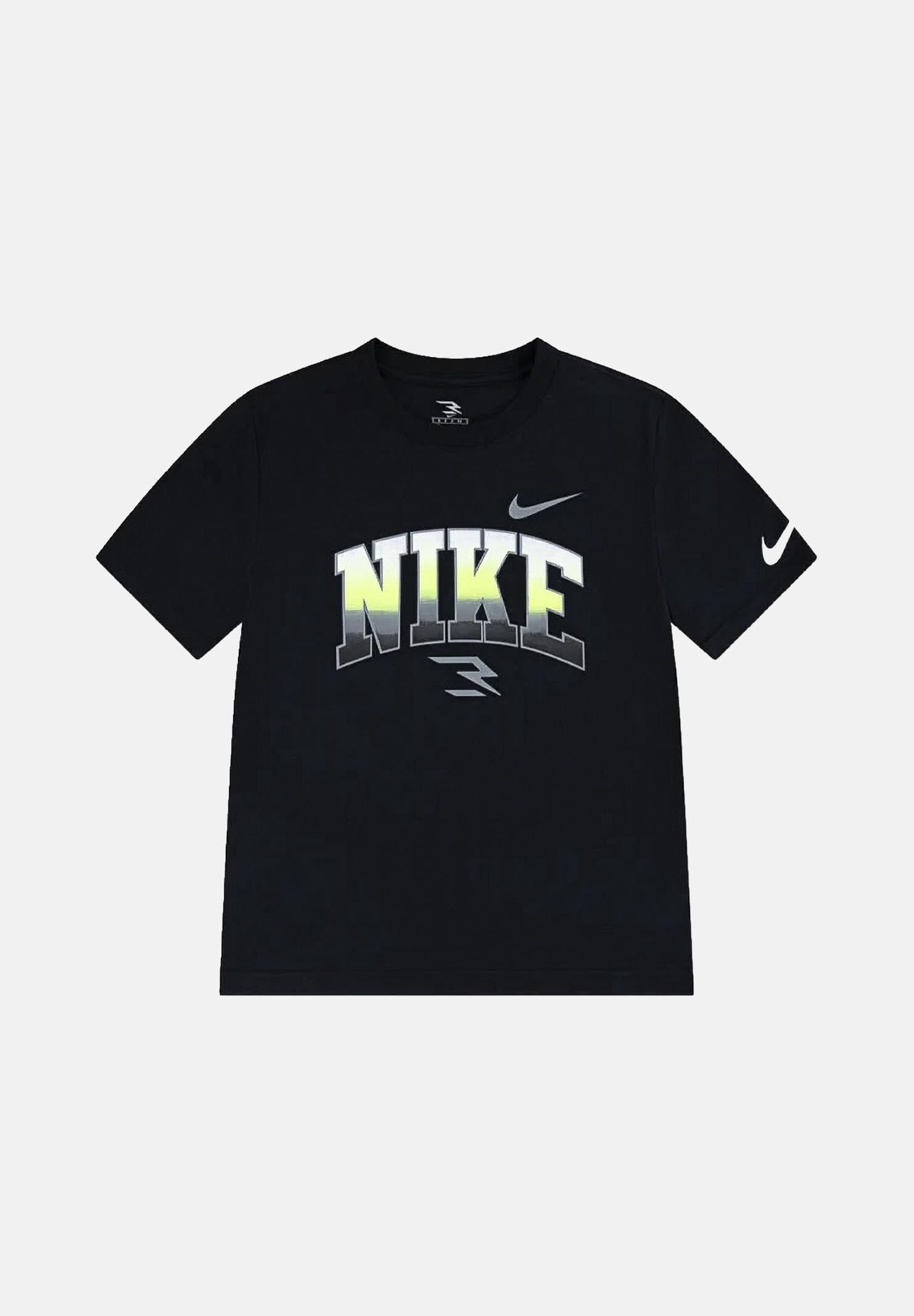 NIKE T-shirt a manica corta nera da bambino con stampa 9Q1462 023 NIKE 