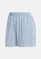 ADIDAS ORIGINALS Shorts STRIPED BOXER SHORT stile boxer azzurro chiaro e blu donna. KT8005 . ADIDAS ORIGINALS 