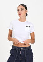 DSQUARED2 T-shirt a manica corta bianca per donna e ragazze con taschino DQ3137D00XM DQ100 DSQUARED2 
