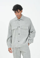 I'M BRIAN Camicia a manica lunga grigia da uomo CA3423 GRIG I'M BRIAN 