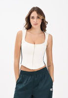 ADIDAS ORIGINALS Corsetto in velluto panna da donna KF4692  ADIDAS ORIGINALS 