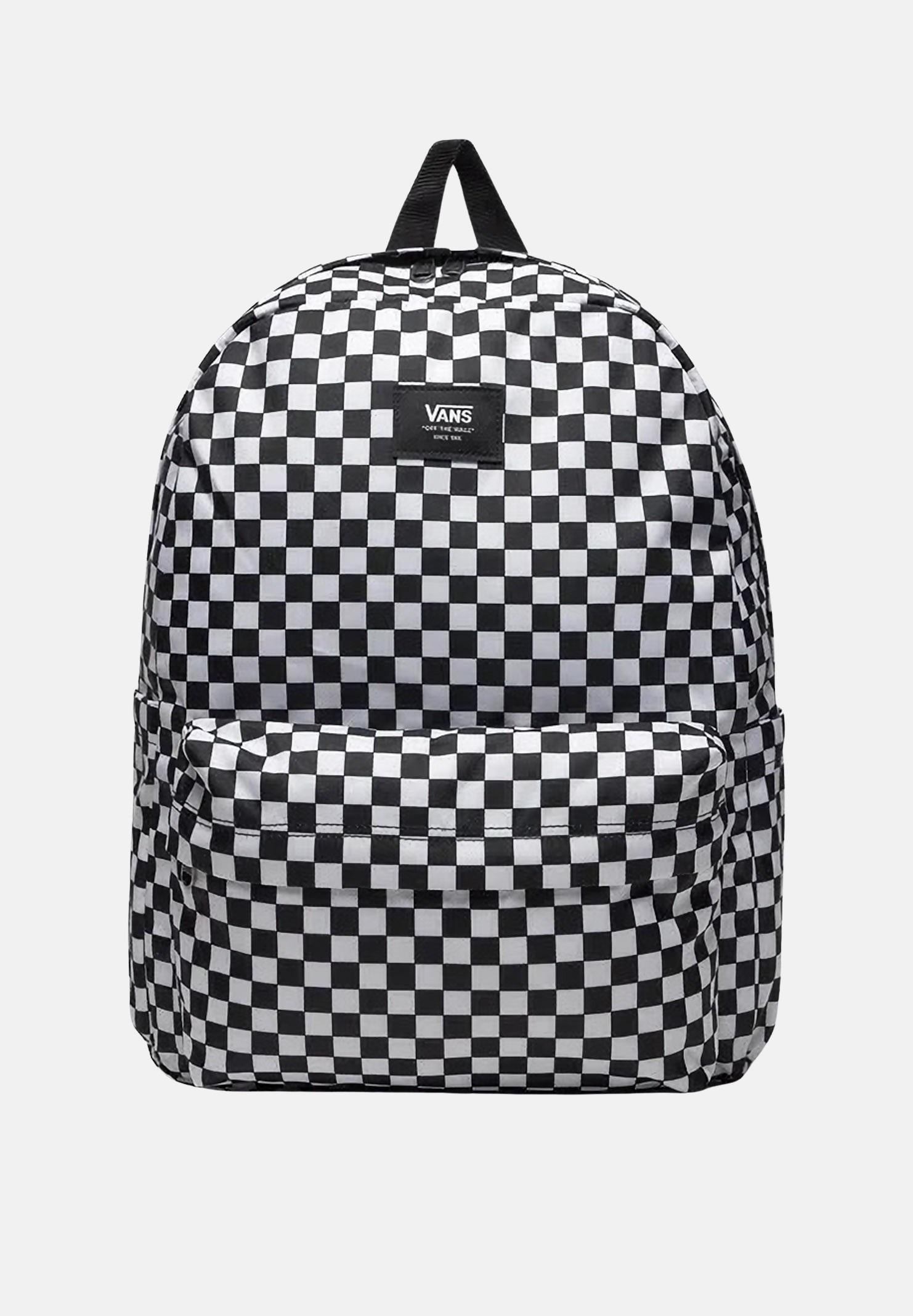 VANS Zaino Old Skool Check Uomo Donna - Bianco Nero