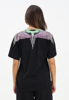 MARCELO BURLON COUNTY OF MILAN T-shirt a manica corta nera da donna con stampa ali 25ICM30001 NEPI MARCELO BURLON COUNTY OF MILAN 