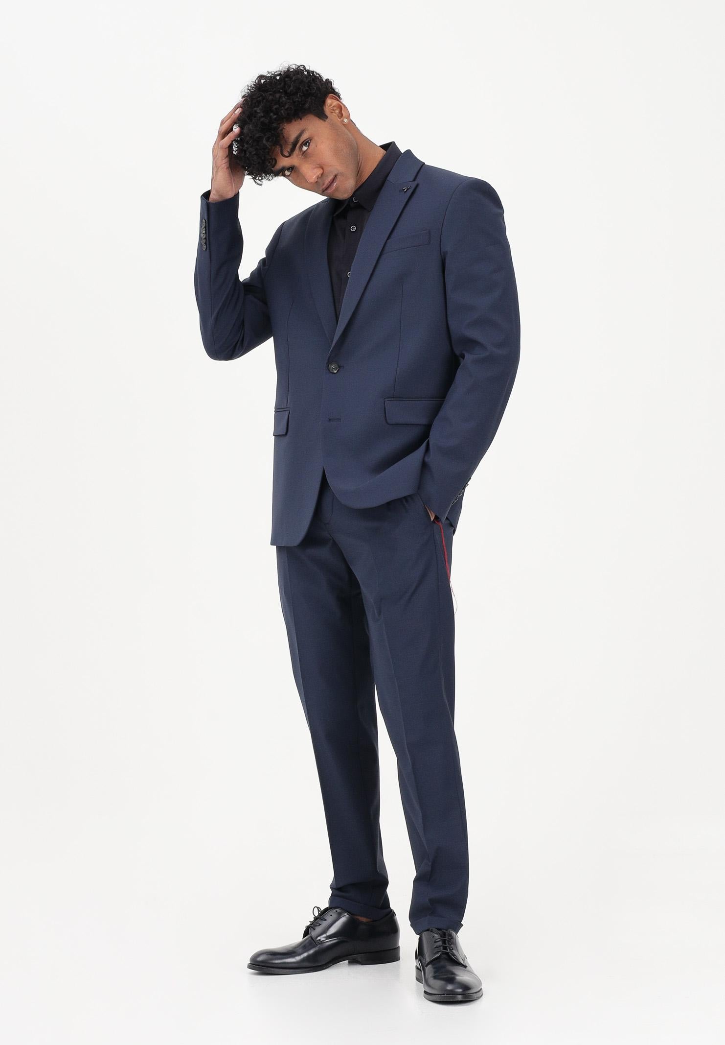 PATRIZIA PEPE Pantalone elegante blu da uomo 5PA429A1WK C166 PATRIZIA PEPE 