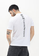 EA7 T-shirt a manica corta bianca da uomo con stampa logo 7M000567AF10375 M0003 EA7 