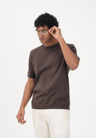 SELECTED HOMME Maglia a manica corta marrone da uomo 16099828 DE SELECTED HOMME 