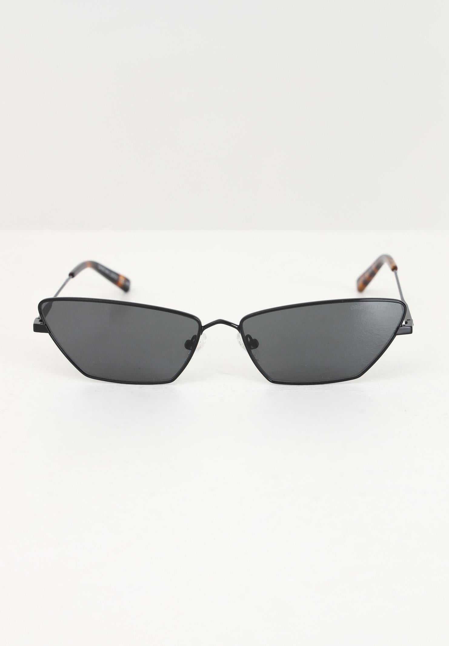 Occhiali da sole neri da donna con montatura a gatto 2147 01 CRISTIAN LEROY 