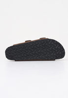 BIRKENSTOCK Ciabatte Arizona in pelle scamosciata marrone per uomo e donna 1030865 . BIRKENSTOCK 