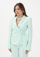 PATRIZIA PEPE Giacca verde menta da donna con chiusura wrap e cintura 2S1563A411 G632 PATRIZIA PEPE 