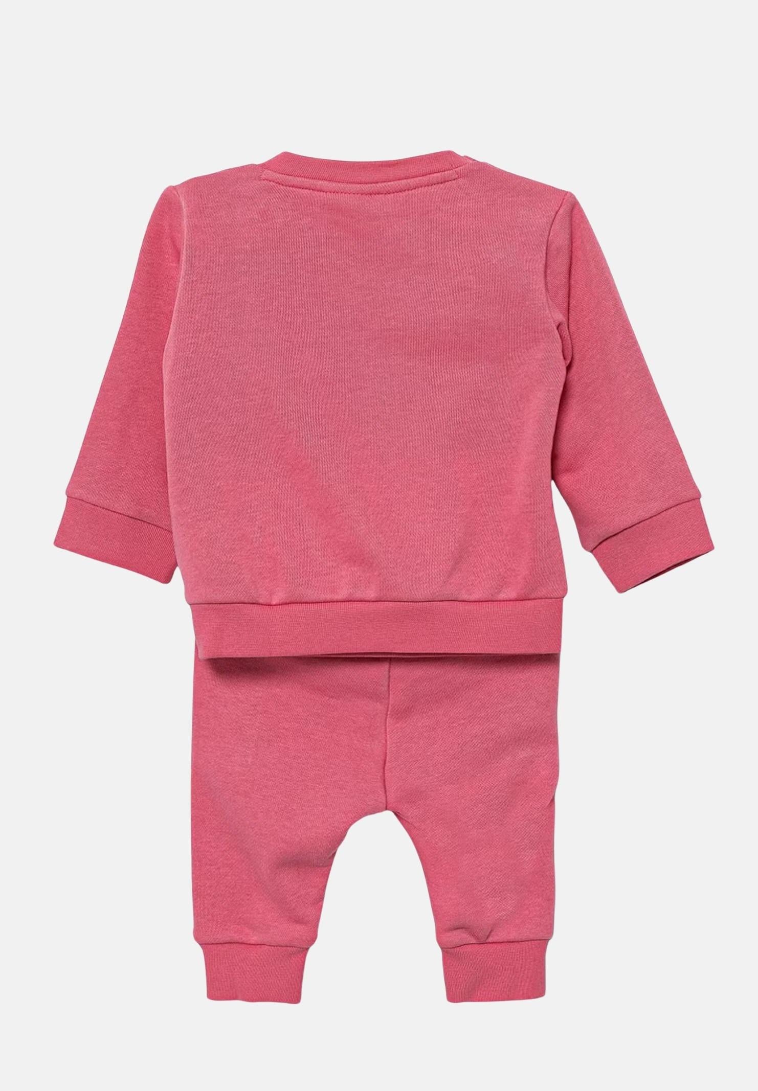 ADIDAS ORIGINALS Tuta Trefoil Crew rosa da neonato JY0137  ADIDAS ORIGINALS 