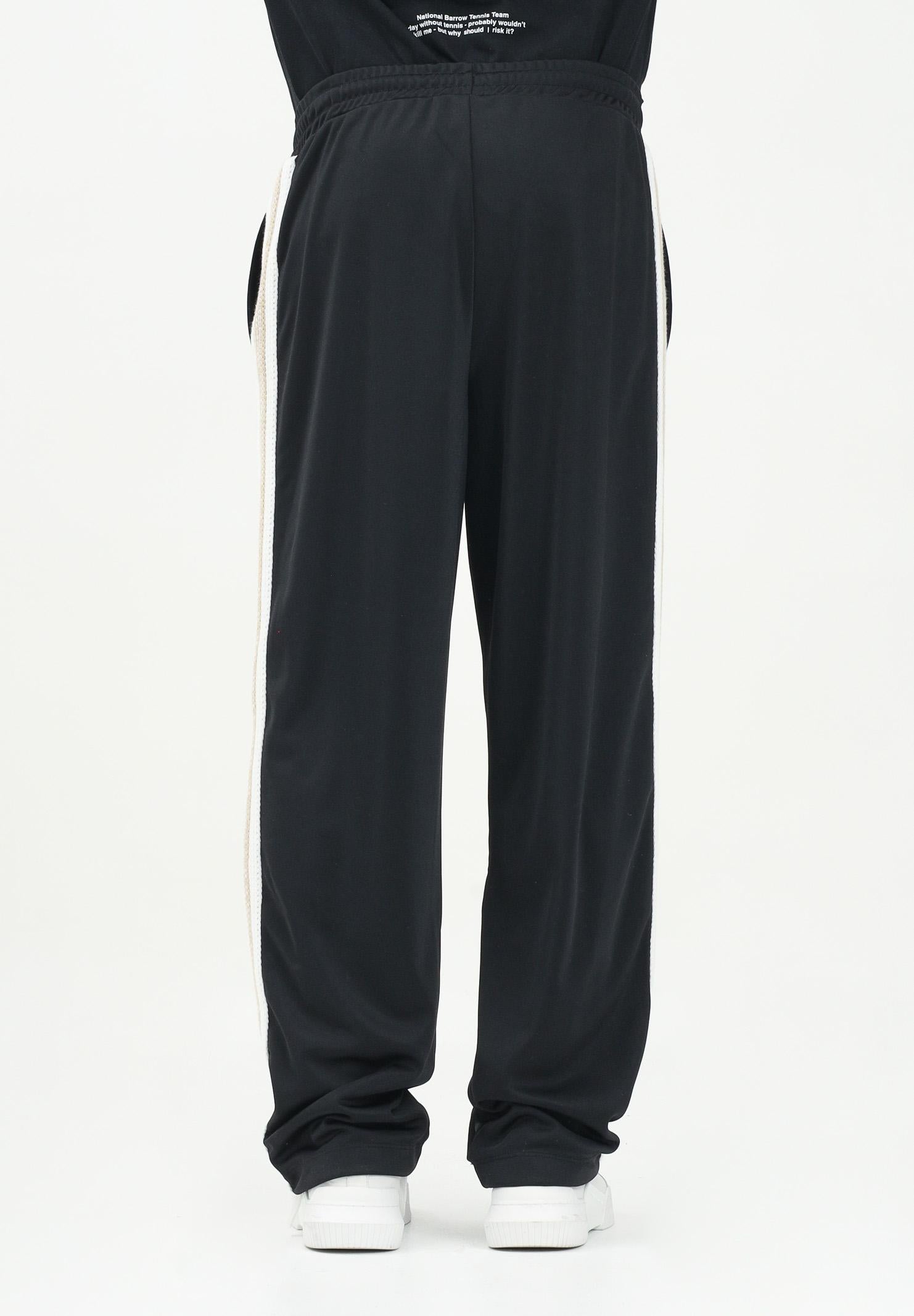 BARROW Pantalone sportivo nero per uomo e donna con bande laterali a contrasto S5BWUAPA016 110 BARROW 