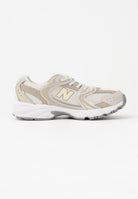 NEW BALANCE Sneakers 530 Bungee Lace panna e beige per bambino e bambina P5305C7 . NEW BALANCE 