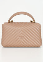 PINKO Borsa a mano Classic Love Bag Puff da donna in nappa trapuntata biscotto 100043A0GK D01Q PINKO 