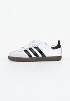 ADIDAS ORIGINALS Sneakers Samba OG Comfort Closure Elastic Lace bianche e nere da neonato JQ2848  ADIDAS ORIGINALS 