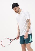 NEW BALANCE Polo a manica corta Tournament Dry bianca da uomo MT61W0HTWT . NEW BALANCE 