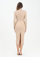 ALMA SANCHEZ Abito midi Acaico nude da donna con applicazioni di micro strass AS2526100RT 063 ALMA SANCHEZ 