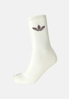 ADIDAS ORIGINALS Calzini (6paia) Trefoil Crew panna, beige e marroni per uomo e donna IT7570 . ADIDAS ORIGINALS 