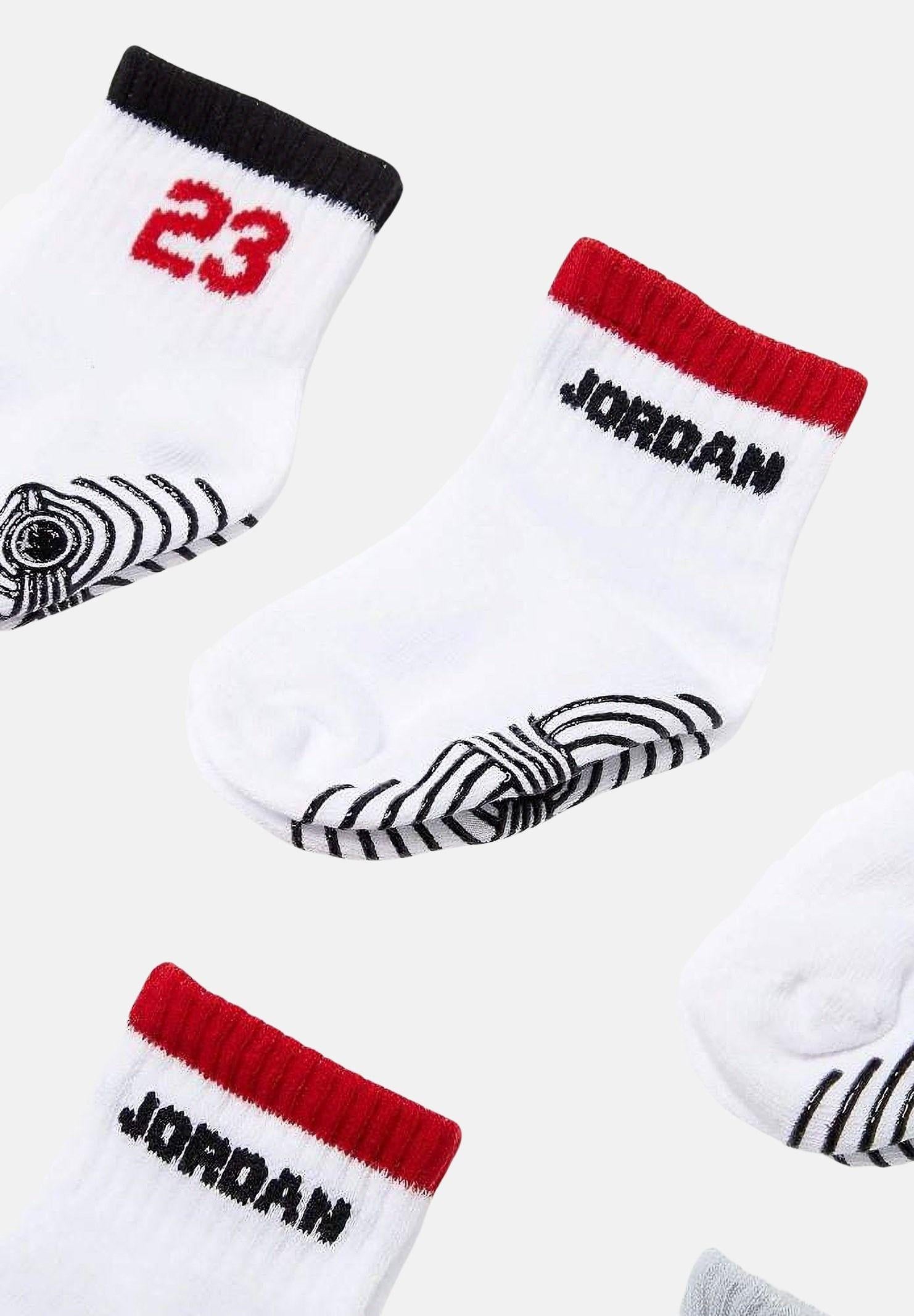 JORDAN Calzini (6 paia) bianchi da neonato NJ0362 001 JORDAN 